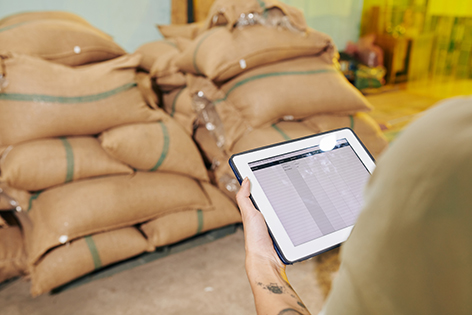 Checking sacks in warehouse - Thai Rice Exporter Top Quality Rice - Thai Jasmine Rice and Others